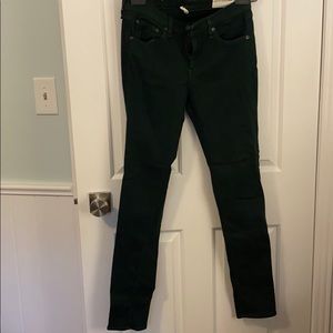 Gorgeous Forest green Rag & Bone skinny jeans